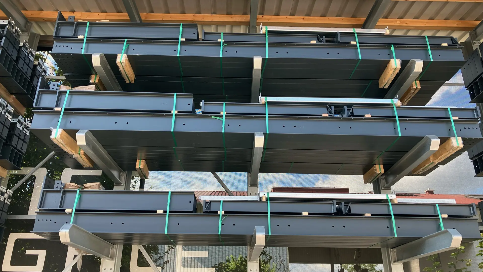 Kragarmregal gebraucht lackiert Höhe 4.200 mm als Paket