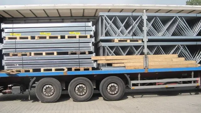 Palettenregal gebraucht verzinkt Höhe 5.000 mm