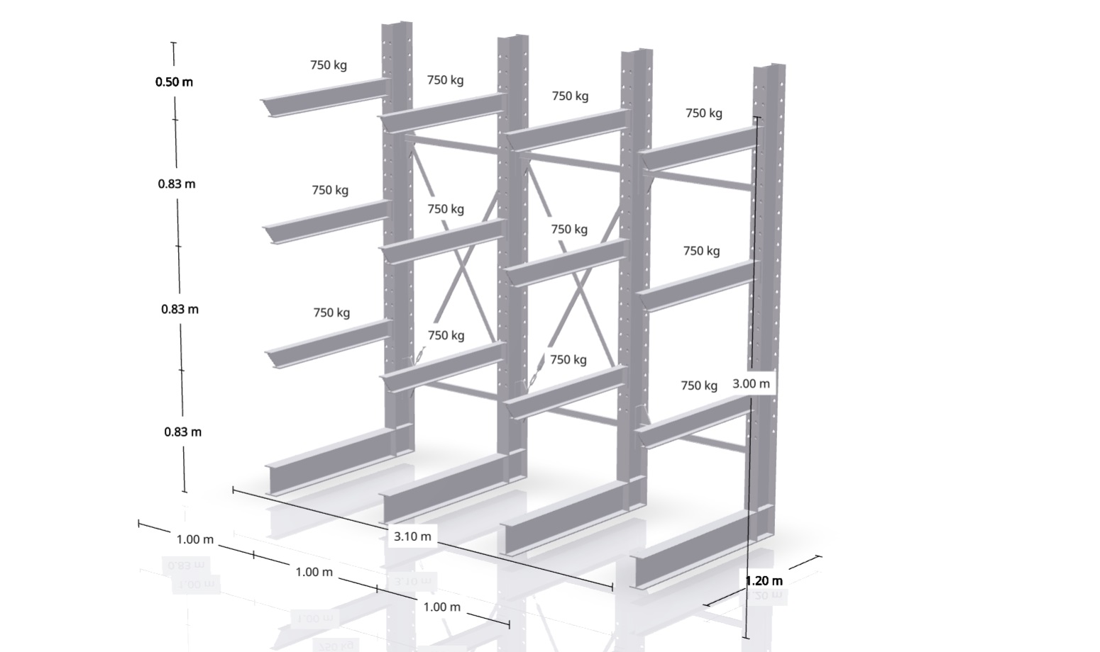 Singer Regale - Kragarmregal Konfigurator Screenshot